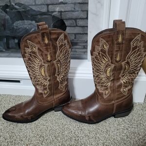 Coconuts by Matisse Women's Brown & Tan Western Boots, Size 6